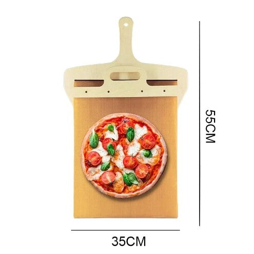 Sliding Pizza Peel Non-stick Wooden Pizza Transfer Shovel