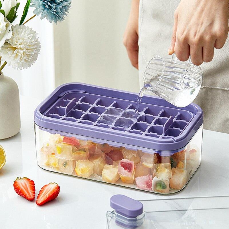 Ice Mould Ice Cube Trays With Lid,