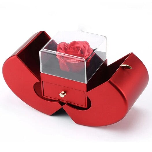 Eternal Flower Apples Jewelry Box Necklace Jewelry Box