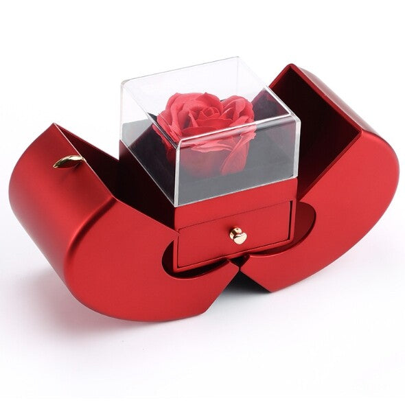 Eternal Flower Apples Jewelry Box Necklace Jewelry Box