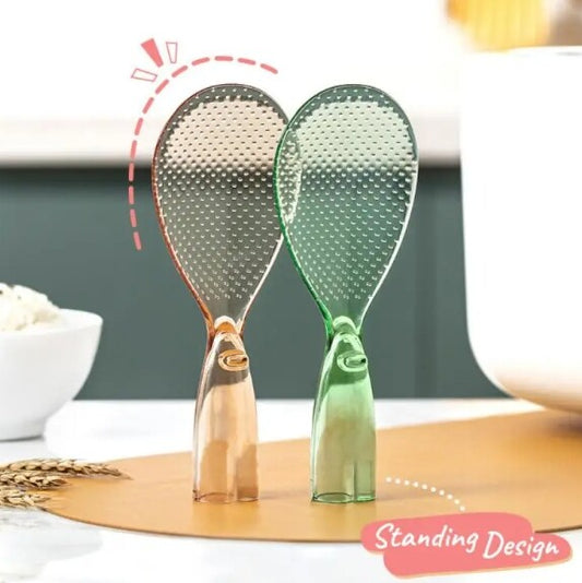 Standing Transparent Non Stick Rice Scoop