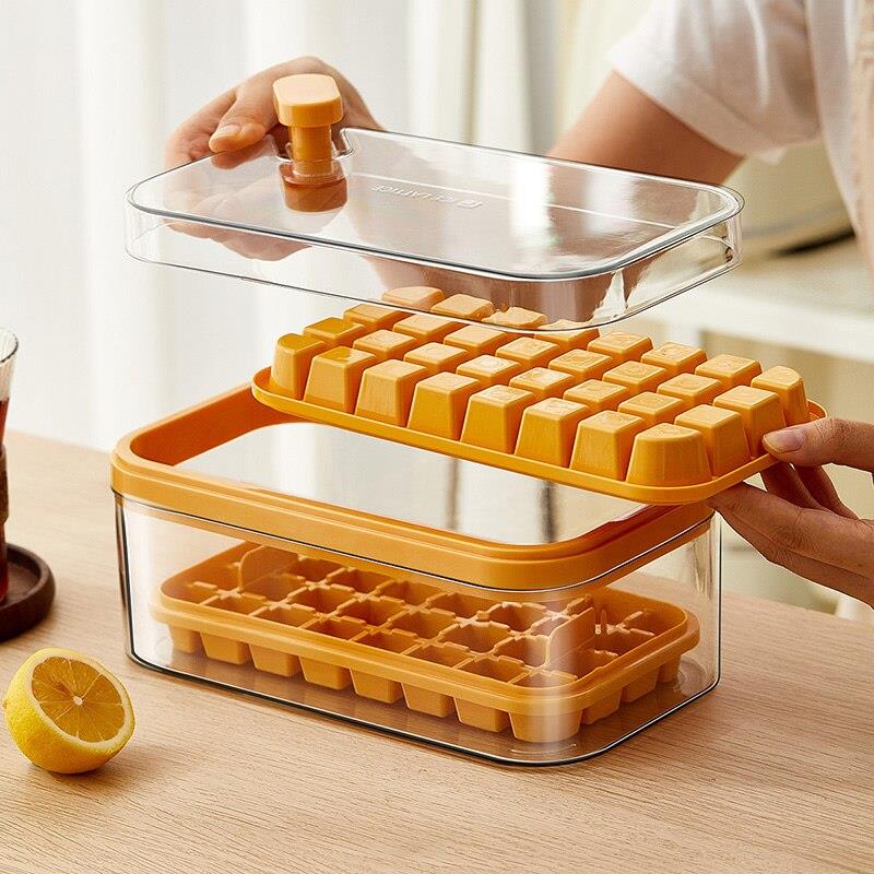 Ice Mould Ice Cube Trays With Lid,