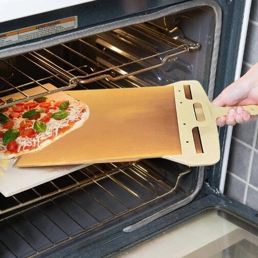 Sliding Pizza Peel Non-stick Wooden Pizza Transfer Shovel