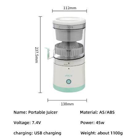 Wireless Slow Juicer Orange Lemon Juicer USB Electric Juicers