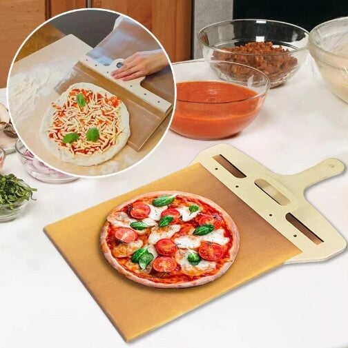 Sliding Pizza Peel Non-stick Wooden Pizza Transfer Shovel