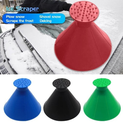 Auto Ice Scrape Funnel Car Window Glass Cleaning Tool