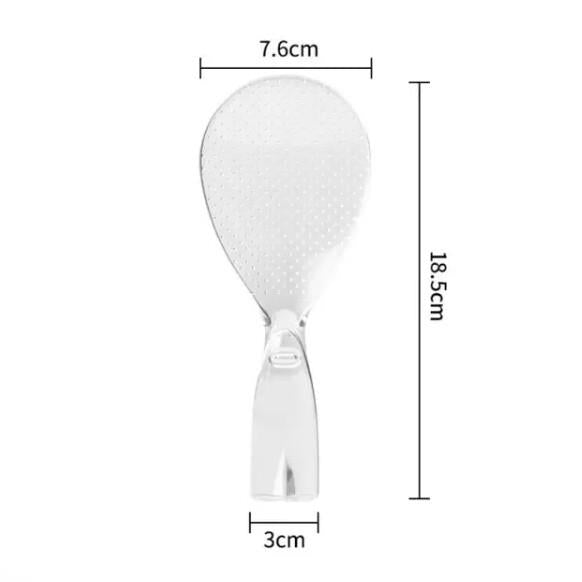 Standing Transparent Non Stick Rice Scoop